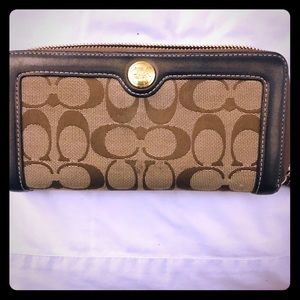 Large coach wallet